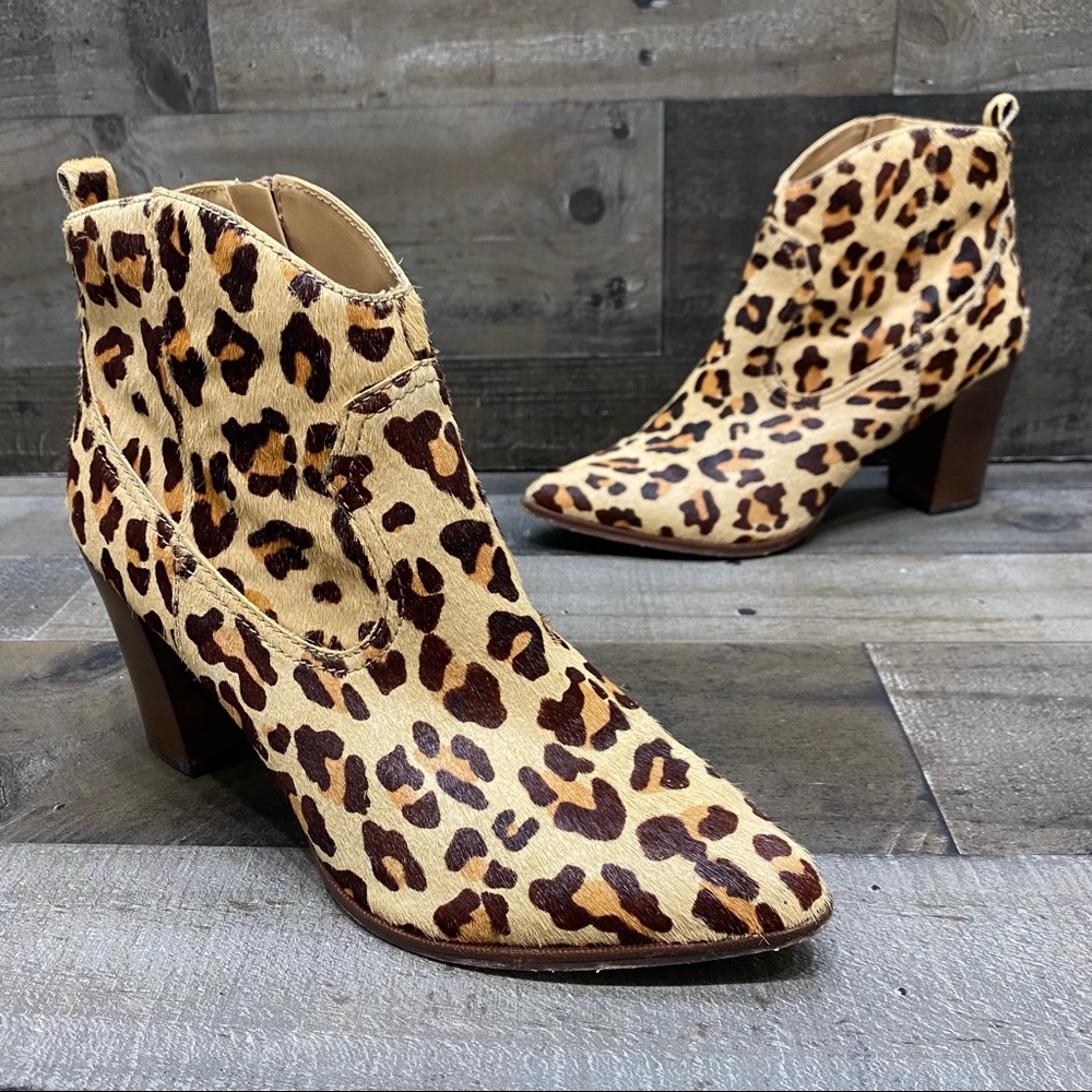 Steve Madden Real Calf Fur Animal Print Boots 10 M